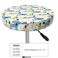 thumbnail image 2 of Uemuo Poodle Dog Pattern Round Bar Stool Seat Covers Washable Stool Cushion Slipcover Elastic Bar Chair Covers-13 inch, 2 of 7