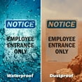 thumbnail image 6 of (2 Pack) Employee Entrance Only OSHA Notice Sign 10 Inch X 14 Inch Indoor / Outdoor Rust-Free Aluminum Metal Signs for Workplace, Workshop, and Construction Site, Made in the USA, 6 of 8