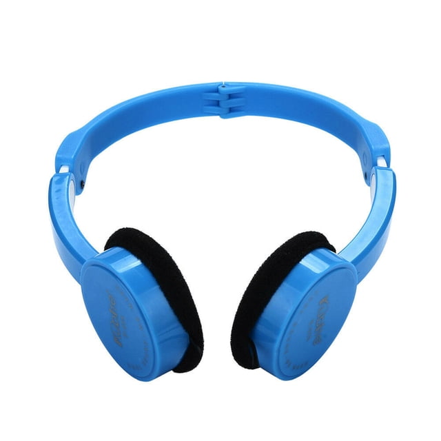 Auriculares para niños plegables con cable de 3,5 mm con micrófono Auriculares para niños con sonido estéreo HD, azul Methold EL2058-04