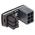 thumbnail image 4 of Adaptador de corriente de 6 pines con buena conductividad eléctrica y conector de dirección de 180 grados para tarjeta gráfica de computadora, 4 of 5