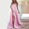 thumbnail image 4 of Élégante Robe Longue Maxi Sans Bretelles pour Femmes en Dentelle Florale Ajourée, Banquet, Vestido, Soirée, Formelle, Fête, Bal, Robe de Bal, Robes Rouges, 4 of 5