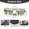 thumbnail image 2 of Xecao Horses Grazing On Meadow for Kitchen Sink Splash Guard Faucet Mat , Faucet Guard & Draining mat, (15" X 5.5" ), 2 of 7