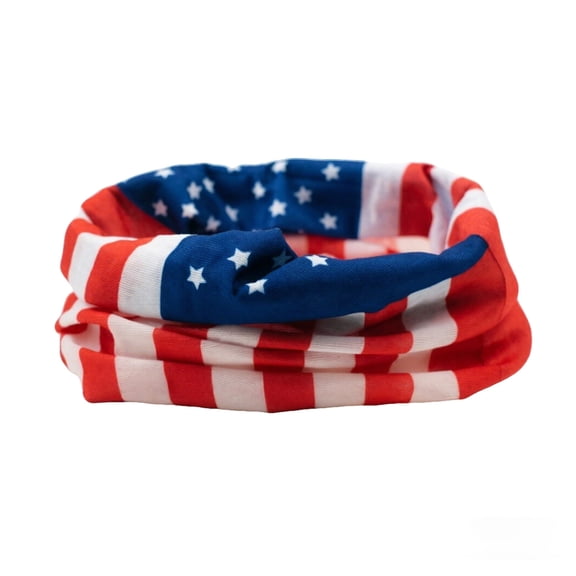 USA-Flag Neck Gaiter Face Mask Breathable Windproof Face Cover Balaclava High Elastic Earloop Bandana for Men Women