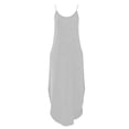 thumbnail image 6 of Women's Spaghetti Strap Longline Hem Maxi Dress - 2026 Summer Sleeveless Casual Beach Vacation Long Cami Sundress, 6 of 6