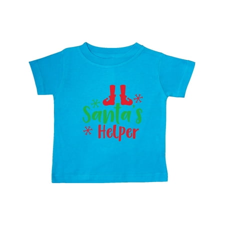 

Inktastic Santa s Helper Elf Shoes Christmas - Red Green Gift Baby Boy or Baby Girl T-Shirt