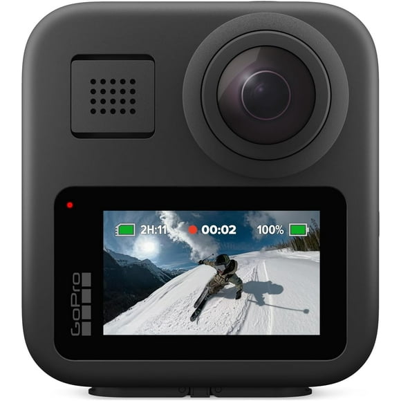 GoPro MAX - Waterproof 360 + Traditional Action Camera with Touch Screen Spherical 5.6K30 HD Video 16.6MP 360 Photos 1080p Live Streaming Stabilization