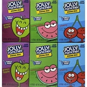 Jolly Rancher Singles to Go Variety Pack, 2 Watermelon, 2 Green Apple, and 2 Cherry, 1 CT