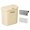 cream color-large, variant on 8.5/12L Wall Mounted Kitchen Trash Can Large Capacity Kitchen Garbage Cans with Lid Trash Bin for Bathroom Decor