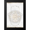 thumbnail image 2 of Isabelle Z 17x24 Black Modern Framed Museum Art Print Titled - Gold Hamsa I, 2 of 5