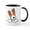 White/Black Inside, variant on CafePress - Pocket JRT BC2 Mug - 11 oz Ceramic Mug - Novelty Coffee Tea Cup