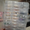 thumbnail image 4 of Shisuyan 60 Small Boxes Plastic Bead Storage Containers for Home Organization and Storage Crafters Transparent, 4 of 9