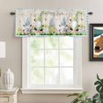 thumbnail image 2 of Easter Rod Pocket Curtain Valance, Spring Gnomes Bunny Butterfly Duck Floral Plaid Farmhouse Window Valance for Living Room, Bedroom, Kitchen 54"W x 18"L, 2 of 9