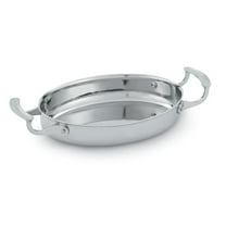 Vollrath 49420 S/S Au Gratin 10" Oval Pan