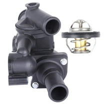 SCITOO Thermostat Housing Assembly 06508355AA 55111016AD 902-319 for 2011-2014 for Chrysler 200 2007-2010 for Chrysler Sebring 2007-2017 for Jeep Compass Thermostat Housing/Water Outlet