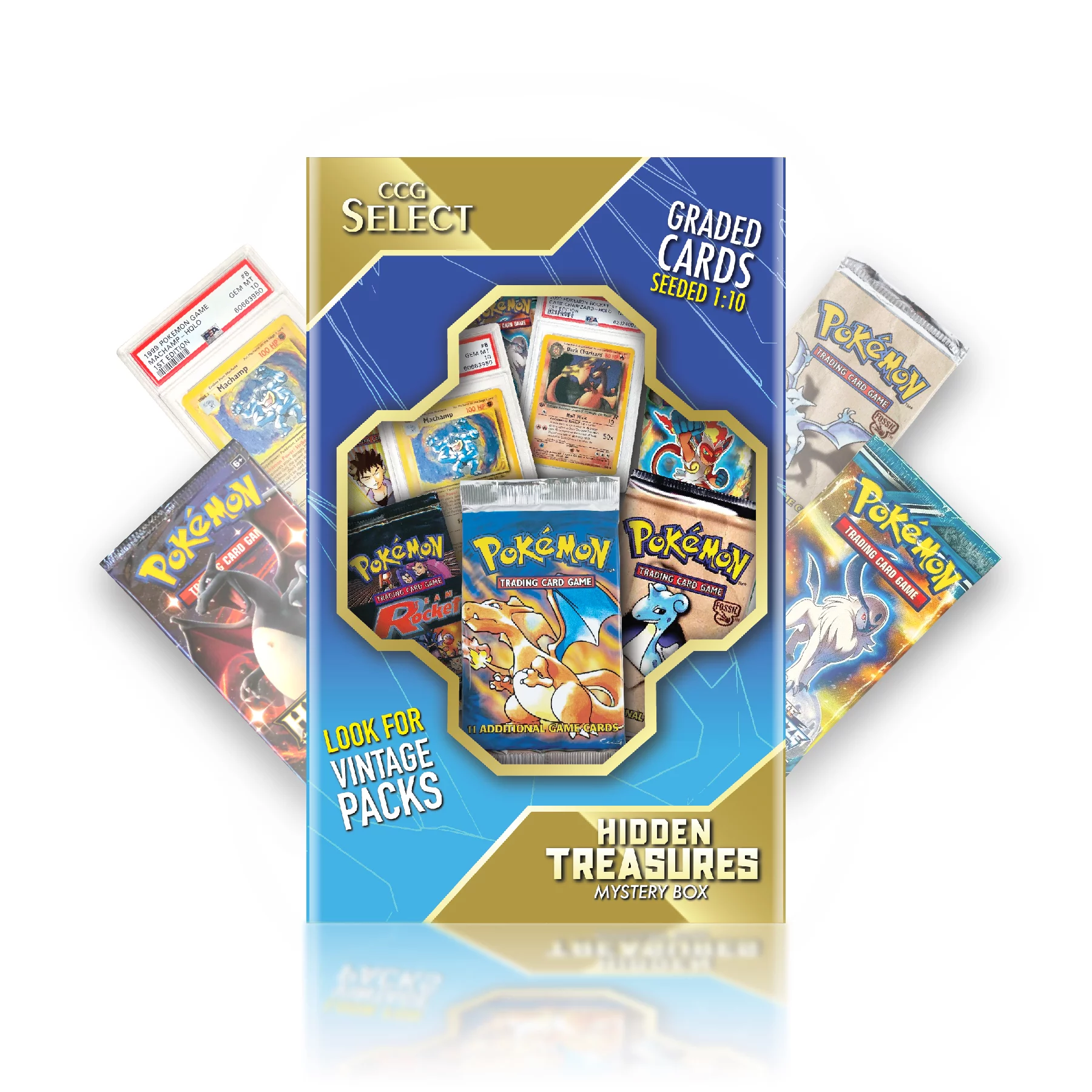 CCG Select | Hidden Treasures Mystery Box | 4 Booster Packs +