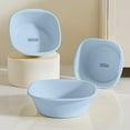 thumbnail image 6 of Yooshoverk Thickened Washbasin Squares Basin Household Large Size Laundry Basin Wash Feet Wash Vegetables Plastic Dormitory Students With Basin Blue Free Size, 6 of 6