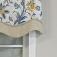 RLF Home Gianna Glory Valance White. 3" Rod Pocket, Layered, Trimmed