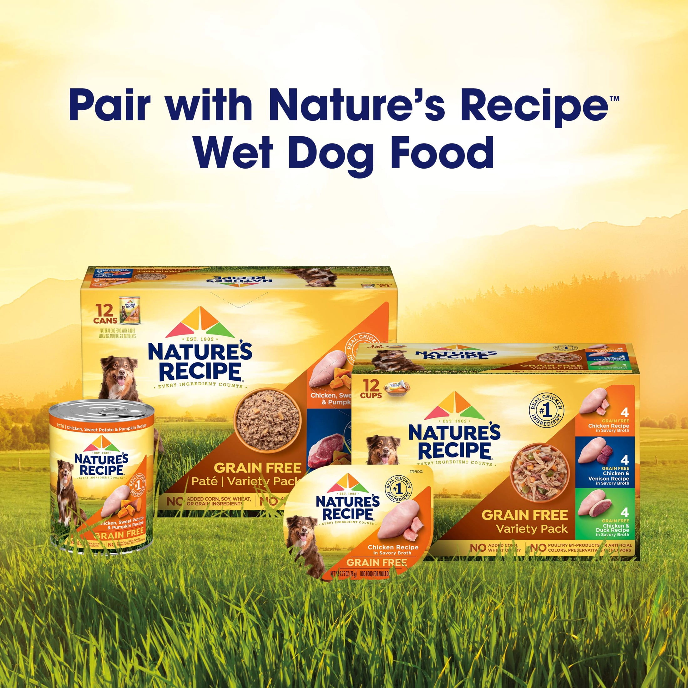 Nature's Recipe Mature Lamb & Brown Rice Dry Dog Food for Senior Dogs, 24 lb Bag