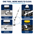 thumbnail image 5 of Electric Spin Scrubber, Cordless Power Shower Cleaner with Extendable Handle, Dual Speed & USB-C Quick Charge, 4 Replaceable Brush Heads Cleaning Brush for Bathtub, Tile, Grout, Floor, Sink, 5 of 8