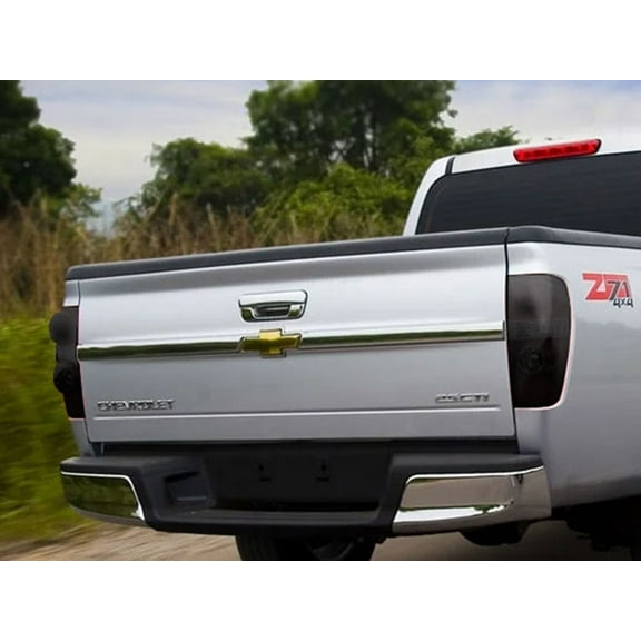 Rvinyl Tail Light Tint Covers Compatible with Chevrolet Colorado 2004-2012 - Blackout Smoke
