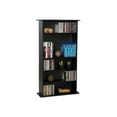 thumbnail image 1 of Atlantic Drawbridge - Media storage - MDF, wood composite - flat black DVD, CD, Blu-ray Disc - floor-standing, 1 of 7
