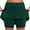 Army Green, variant on Skorts Skirts for Women Women's Pocket Pants Solid Mid Waist Culottes Short Skirts Skinny Pants High Waisted Athletic Golf Skorts Skirts (Purple,XXXXXL)