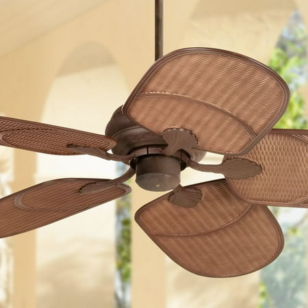 52 Casa Vieja Rustic Tropical Outdoor Ceiling Fan Rust
