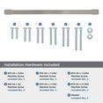 thumbnail image 6 of Amerock Blackrock 12 inch (305mm) Center-to-Center Satin Nickel Appliance Pull, 6 of 9