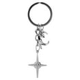 thumbnail image 5 of WRISTBIQUE Minimalist Star Moon Keychain Silver for Women Youth Daily Use 1Set, 5 of 8
