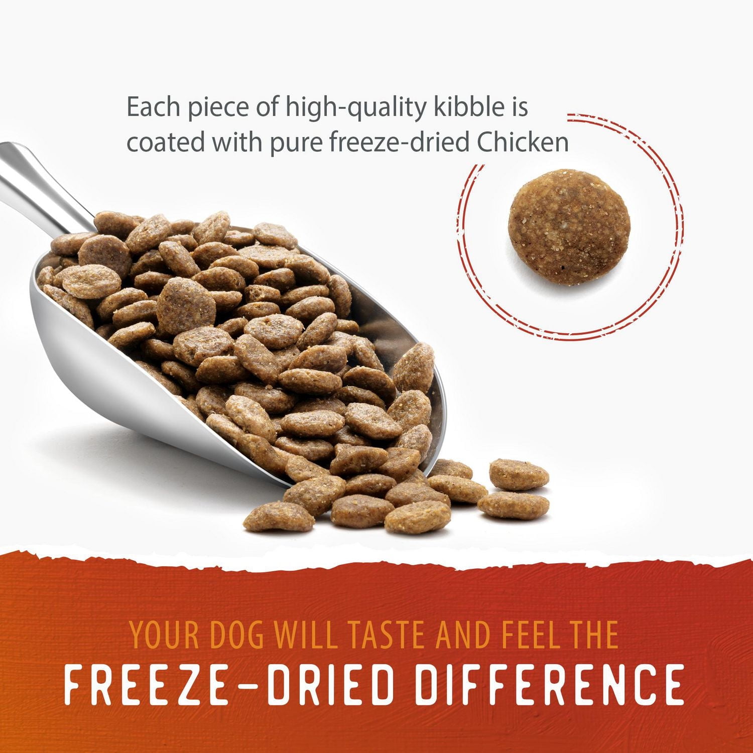 Croquettes pour chiens Caledon Farms, 100 % naturelles, lyophilisées, enrobées de poulet, 3,5 kg Croquettes de poulet enrobées lyophilisées