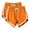 Orange, variant on ZToonmas 2 Packs Women's Drawstring Waist Dolphin Hem Shorts Casual Yoga Workout Loungewear