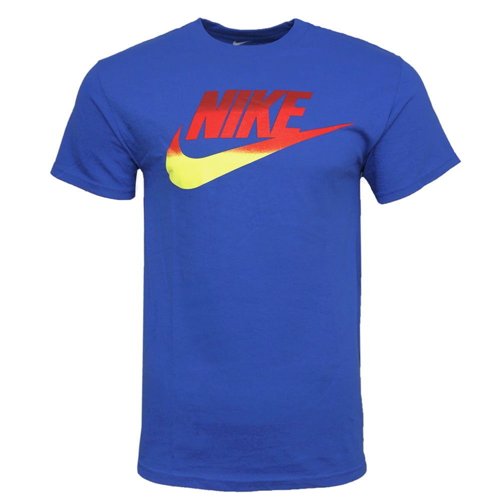 Nike Nike Men's Athletic Wear Short Slv Two Tone Graphic Print Logo T