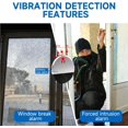 thumbnail image 4 of 2 Pack Ultra Slim Vibration Alarm 130dB Window Alarms for Security Detects Glassbreak & Vibration Intruder Glass Break Security Alert Glass Siren for Door Shed Security Home Office Dorm Room RV, 4 of 5