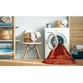 thumbnail image 2 of Ahgly Tapis Rond Lavable en Machine Industriel Moderne Rouge Tomate, 4 Pieds Rond, 2 of 7