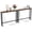 78.74" Rustic Brown, variant on ROVSUN 39 Inch Console Table with Power Outlet, Narrow Sofa Table for Entryway, Rustic Brown