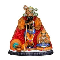 Sri Krishna Culture Bankey Bihari (Vrindavan) Murti (Height-4") - Hindu God and Goddess Idol/Statue/Murti/Figurine-Polyster Resin-Multicolour