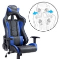 Costway High Back Executive Racing Reclining Gaming Chair Swivel PU