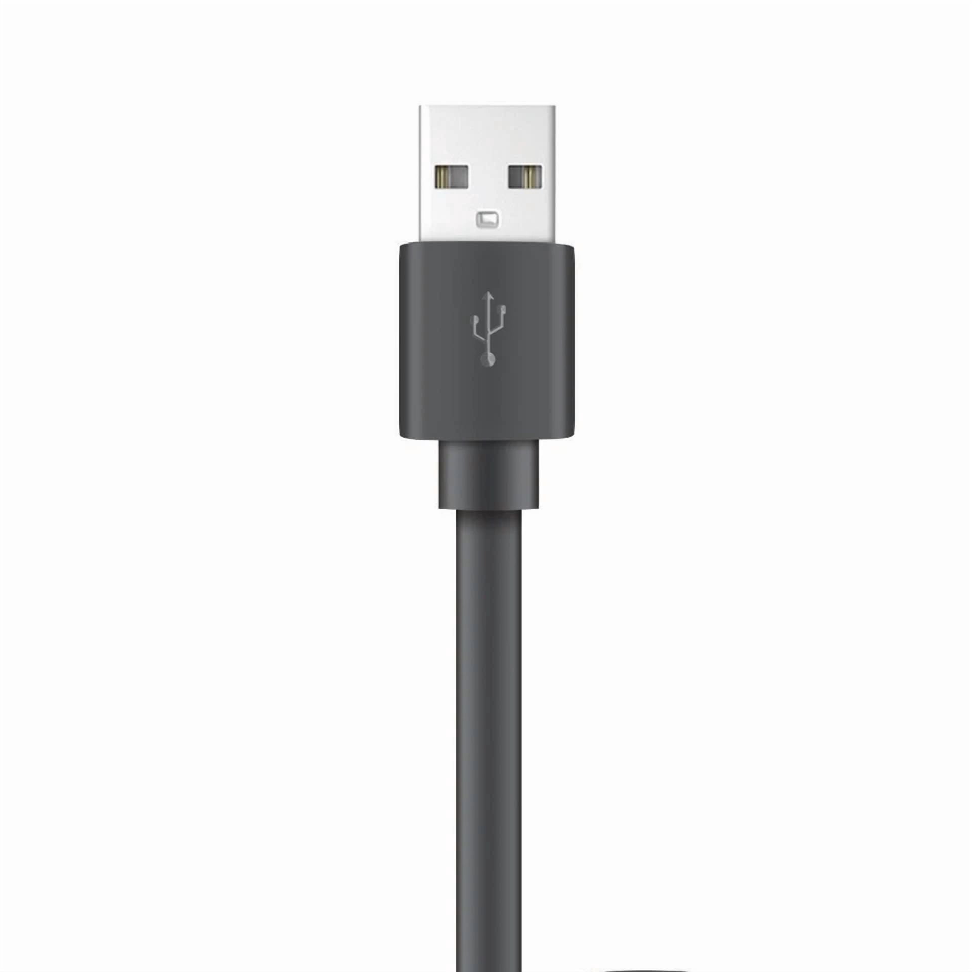 BUTTERFLY- Xyst(Tm) Xys-M4204F Charge And Sync Usb To Micro Usb Flat Cable, 4 Ft. (Black)