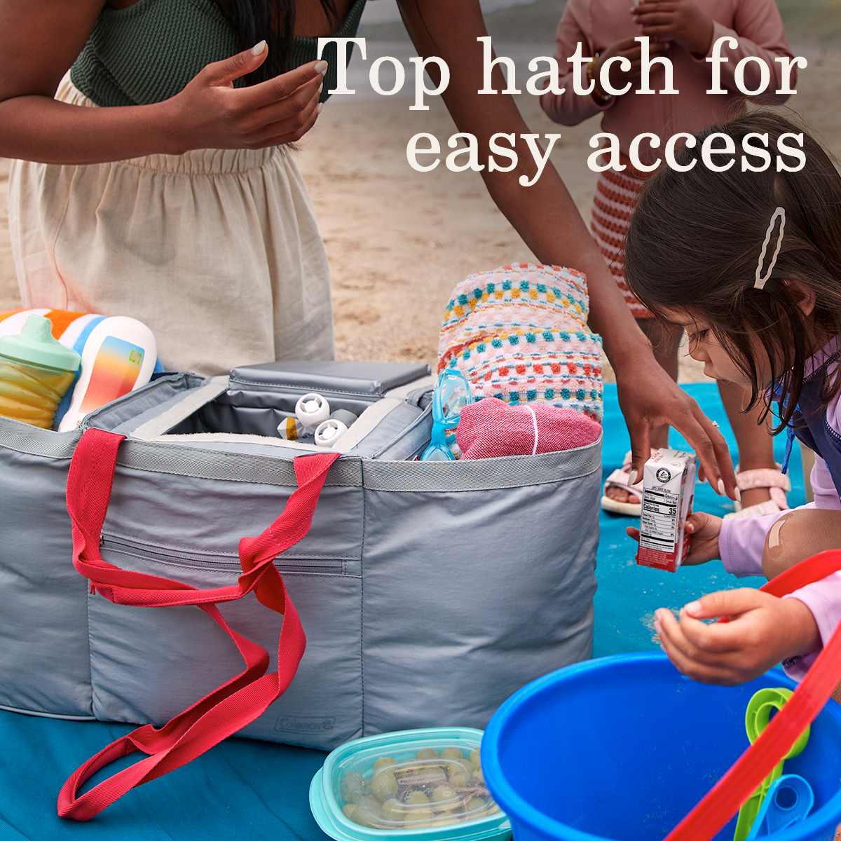 thumbnail image 4 of Coleman NOW 16-Can Soft Cooler Tote, Gray and Pink, 4 of 15