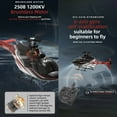 thumbnail image 7 of YUXIANG F08 Bell 206 Remote Control Helicopter for Adults, 1/27 Scale 2.4G 6CH Brushless Direct-Drive 3D/6G RC Helicopter with 6-Axis Gyroscope, Altitude Hovering & Optical Flow Positioning - RTF, 7 of 7