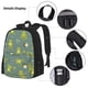 thumbnail image 3 of Disketp Cute Yoga Frogs Mochila Estampada de Gran Capacidad con Lonchera y Estuche, Set de 3 Piezas para Estudiantes, 3 of 7