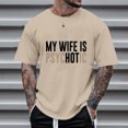 thumbnail image 2 of Zhanqunnn Men's Printing Casual Loose Round Neck Short Sleeved T Shirt Shirt and Shirt Set Men Mens Pocket T Shirts 6xl T Shirts for Men Big and Tall, Size M, 2 of 4