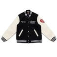 thumbnail image 3 of Nueva chaqueta de béisbol universitaria Don't Cry para niñas 2024, para hombres y mujeres, 1:1, de alta calidad, con mangas de cuero y bordado de toalla de retazos, 3 of 5