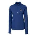 thumbnail image 2 of Women's Cutter & Buck Royal Delaware Fightin' Blue Hens Traverse Stretch Quarter-Zip Pullover Top, 2 of 3
