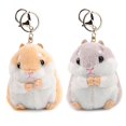 thumbnail image 1 of RAYNAG Set of 2 Cute Hamster Plush Keychain Stuffed Animals Keyring Charm Handbag Pendant, 1 of 2