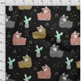 thumbnail image 4 of oneOone Tissu Popeline de Coton Noir Matériau de Robe Kawai Tissu Imprimé Tissu au Mètre 42 Pouces de Large-D3, 4 of 5