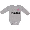 thumbnail image 3 of Inktastic Alaska Butterfly Girls Long Sleeve Baby Bodysuit, 3 of 5