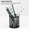 thumbnail image 2 of CCOCC 3 Pieces Pen Holder Multi-functional Metal Pen Holder for Desk Spacious Mesh Pencil Cup Black, 2 of 6
