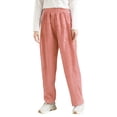thumbnail image 1 of WILLBEST Pantalones Casuales para Mujer, Clásicos a Cuadros, Pierna Ancha, Estilo Moderno, con Cinturón Largo y Bolsillo para Uso Diario Grande, 1 of 3