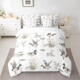 thumbnail image 2 of Homewish Wild Mallard Duck 7-Piece Twin Bedding Sets,Rustic Farmhouse Cabin Bedding Comforter Set,White Gray Sheet Sets For Boys,Breathable Home Decor Reversible, 2 of 8